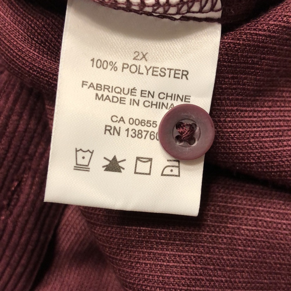 Penningtons Women's Button Down Shirt - Deep Purple - Picture 3 of 5